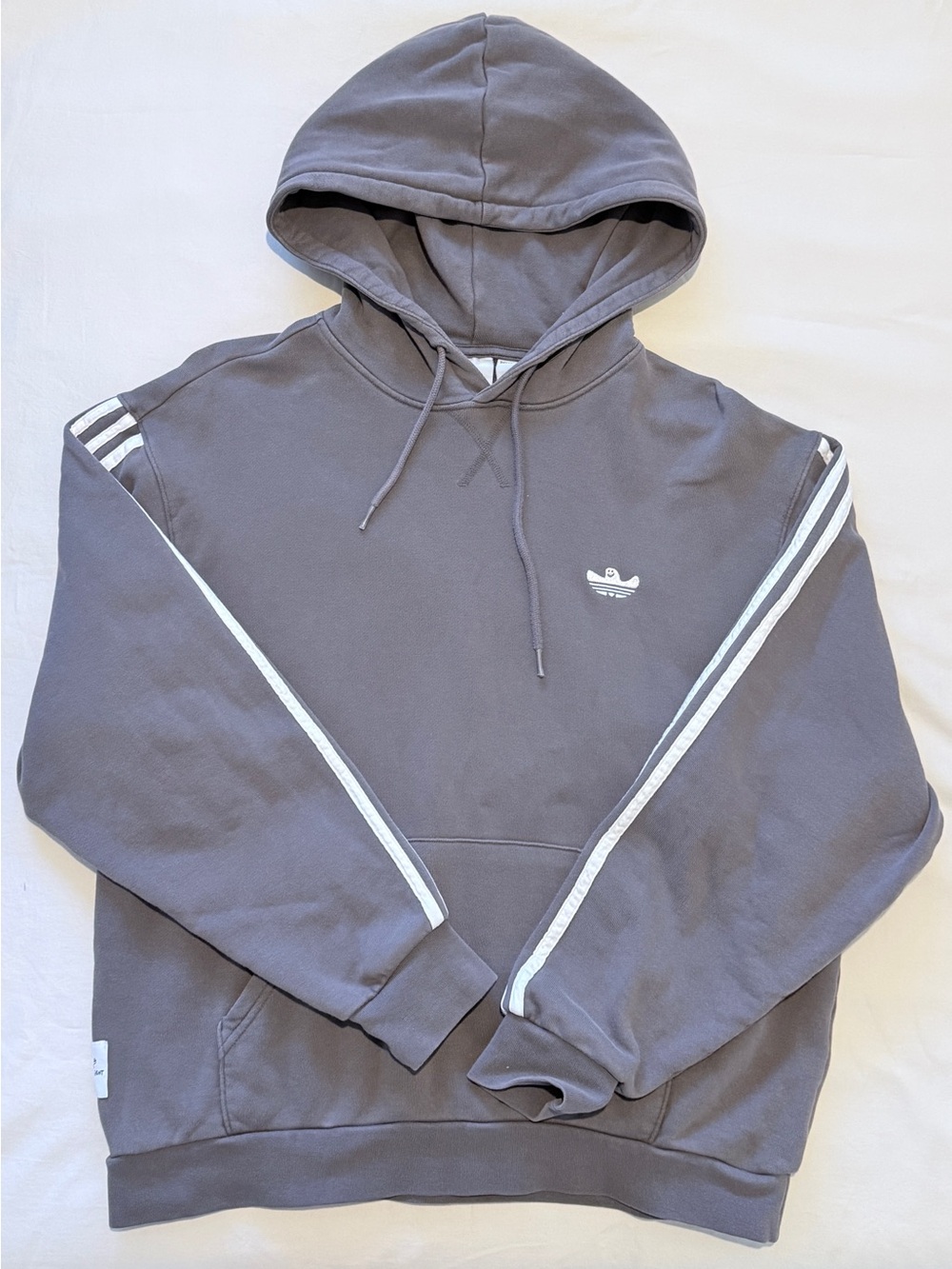 Adidas Skateboarding Gonz Shmoo Featherweight Grey Pullover Hoodie Size S
